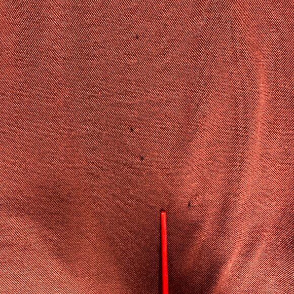 Eddie Bauer Shirt Mens Small Henley Rust Long Sleeve 1/4 Zip Pullover Tee FLAWS - Picture 8 of 10